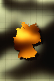 Deutschlandkarte, abstrakte Grafik